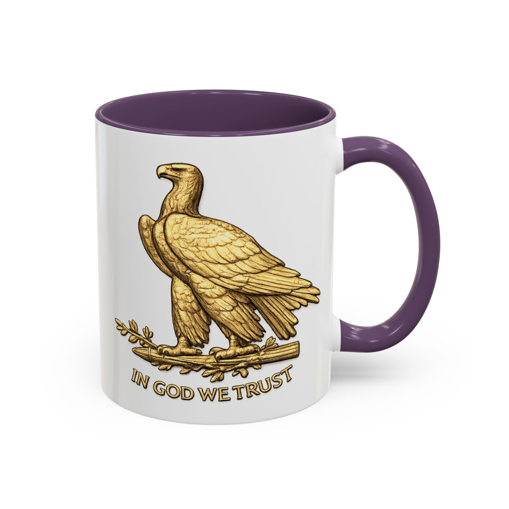 Gold Eagle "In God We Trust" Accent Coffee Mug