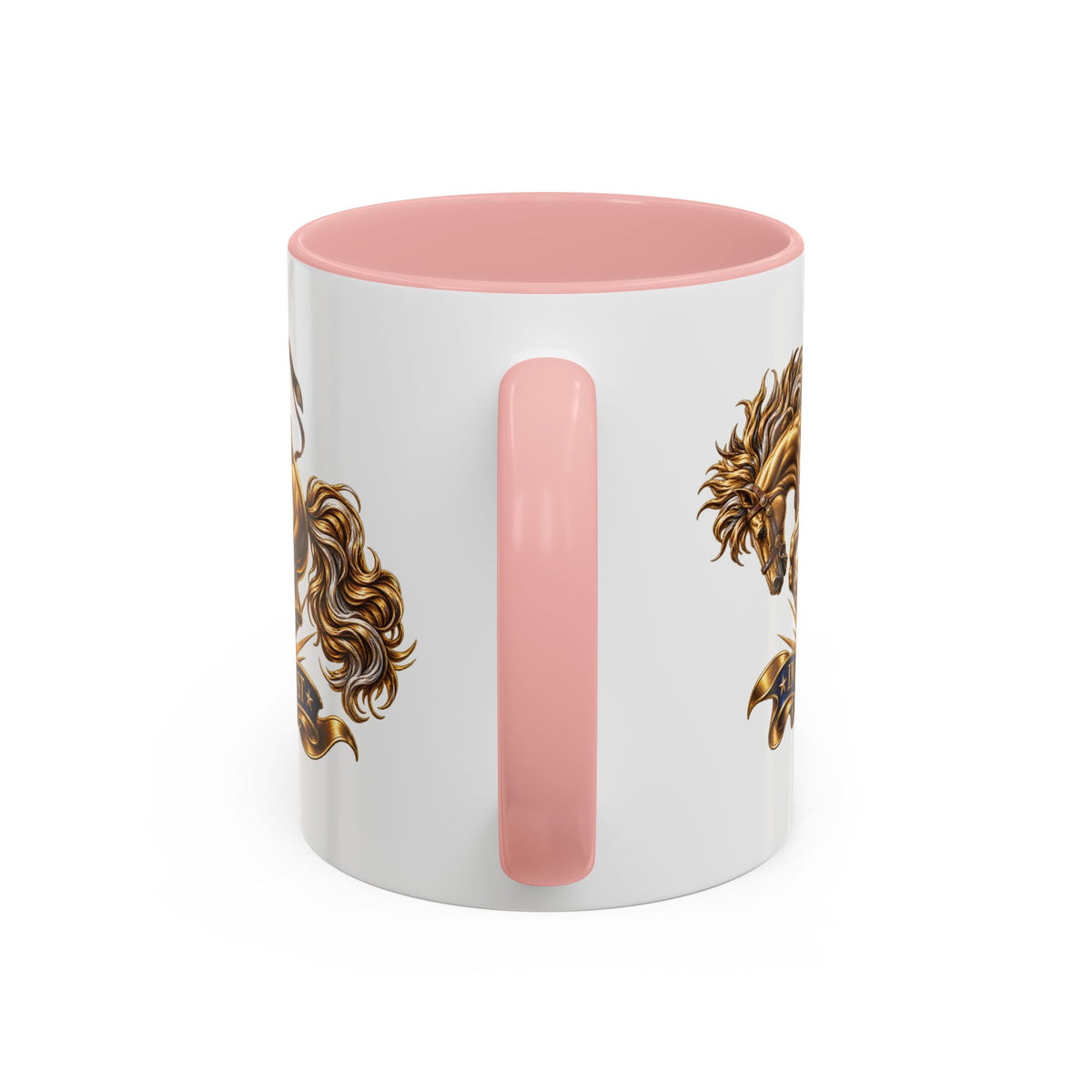 In God We Trust Golden Horse Accent Coffee Mug