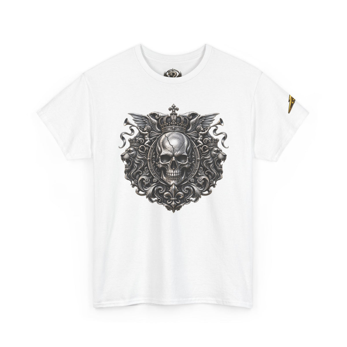 Skull Crest Tee – Gothic Crowned Skull Graphic T-Shirt