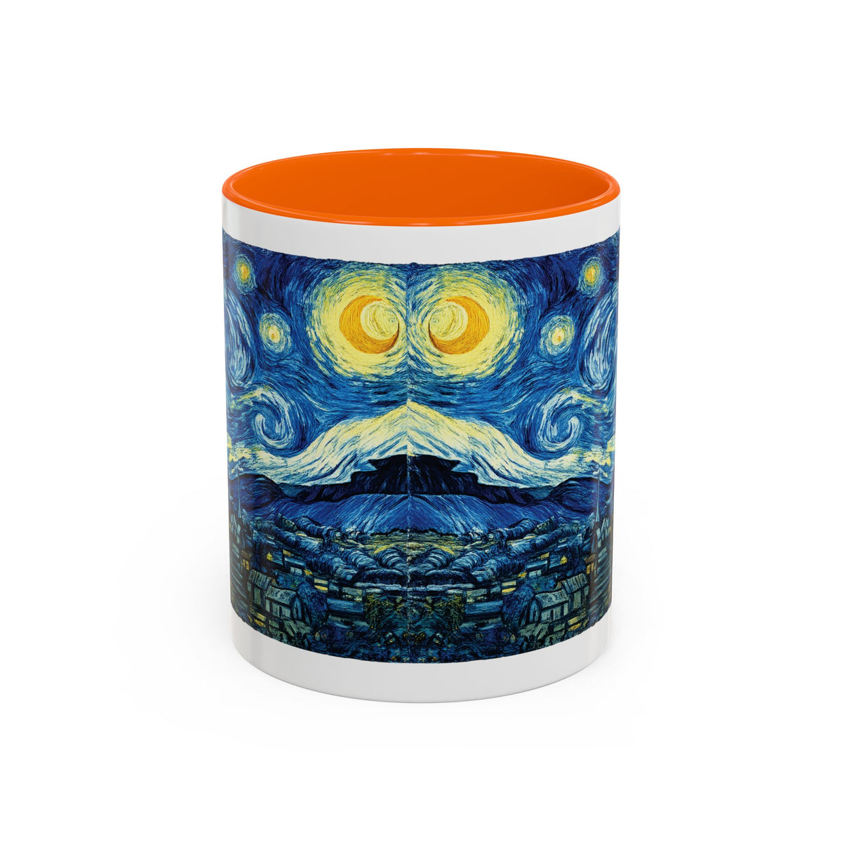 Starry Night Accent Coffee Mug — Van Gogh Style Night Sky Coffee Cup (11/15oz)