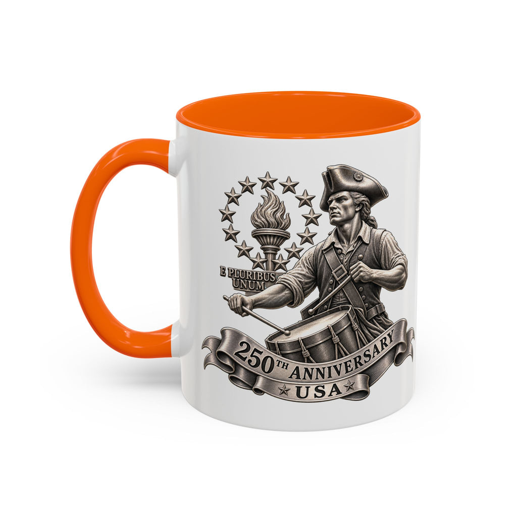250th Anniversary USA Drum-Major Accent Coffee Mug