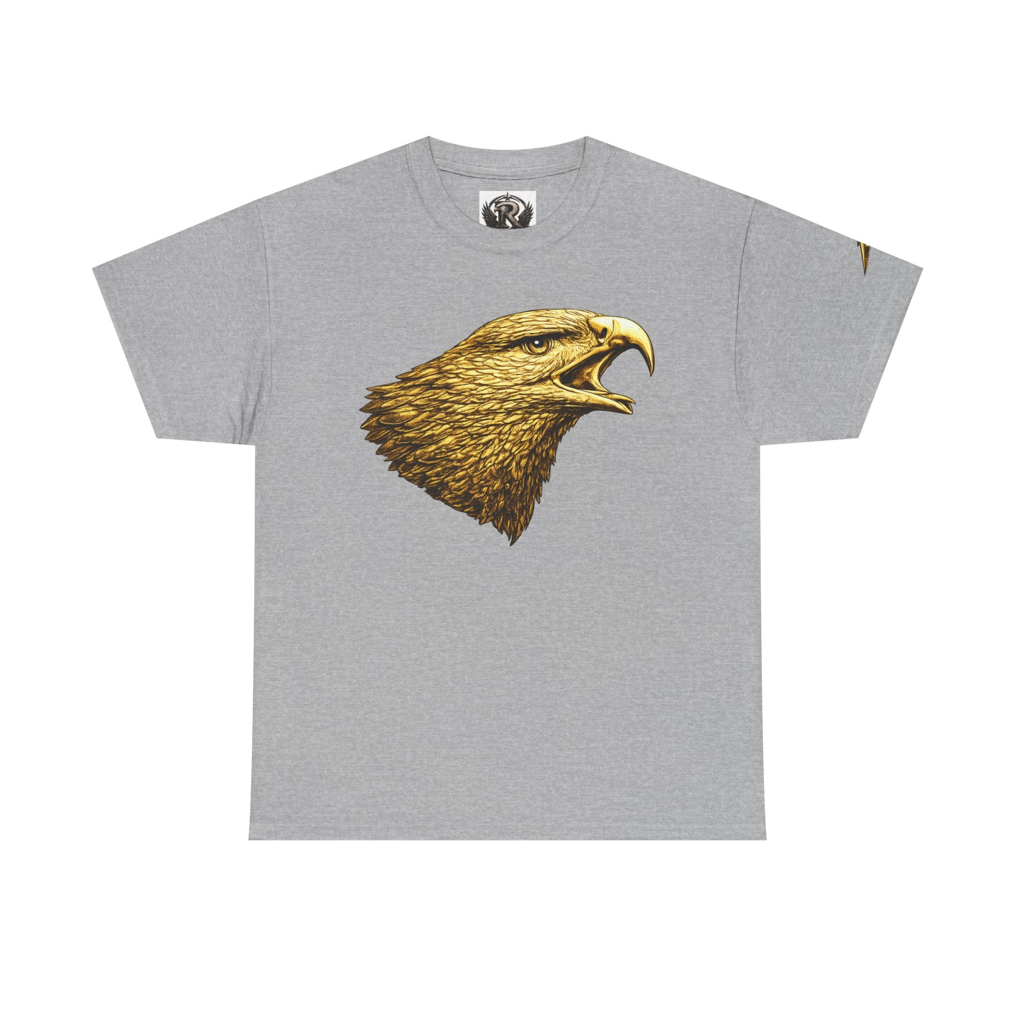 Eagle Head Graphic Tee — Vintage Golden Raptor Shirt