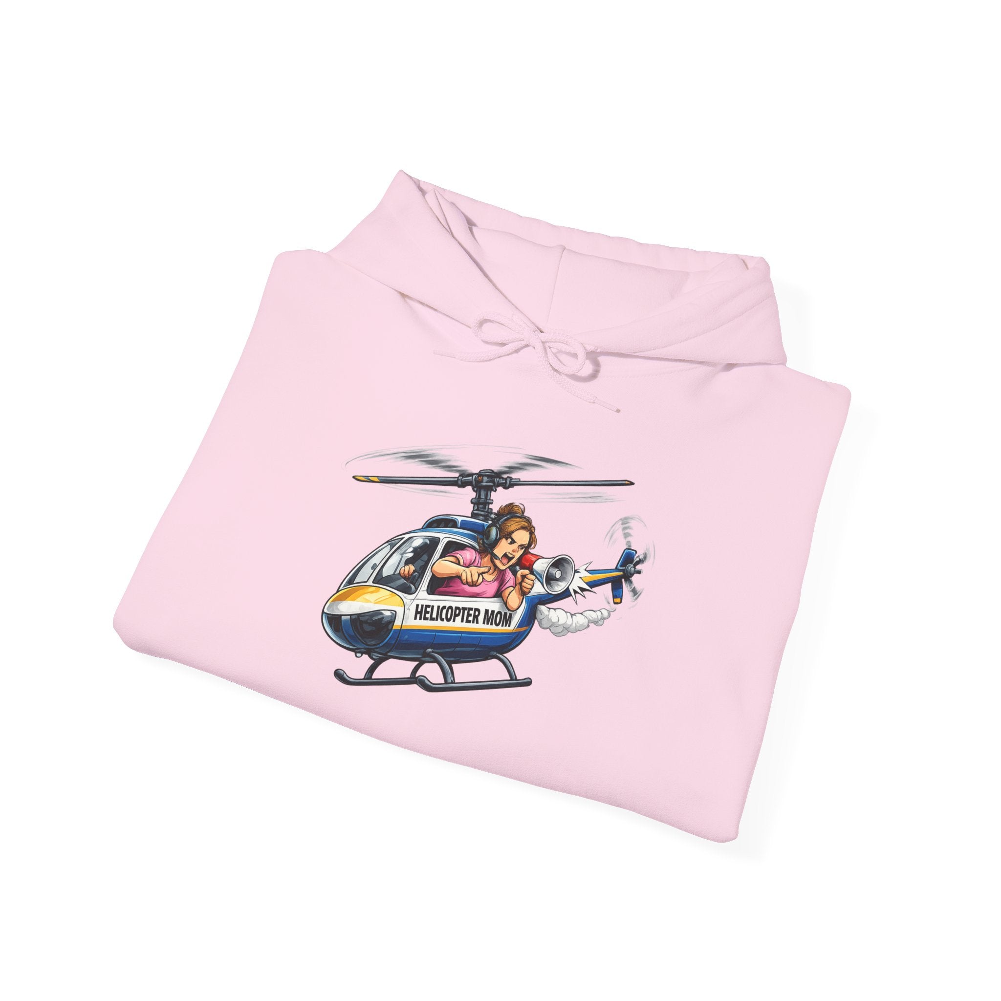 Helicopter Rescue Graphic Hoodie — Vintage Pilot Cartoon Sweatshirt