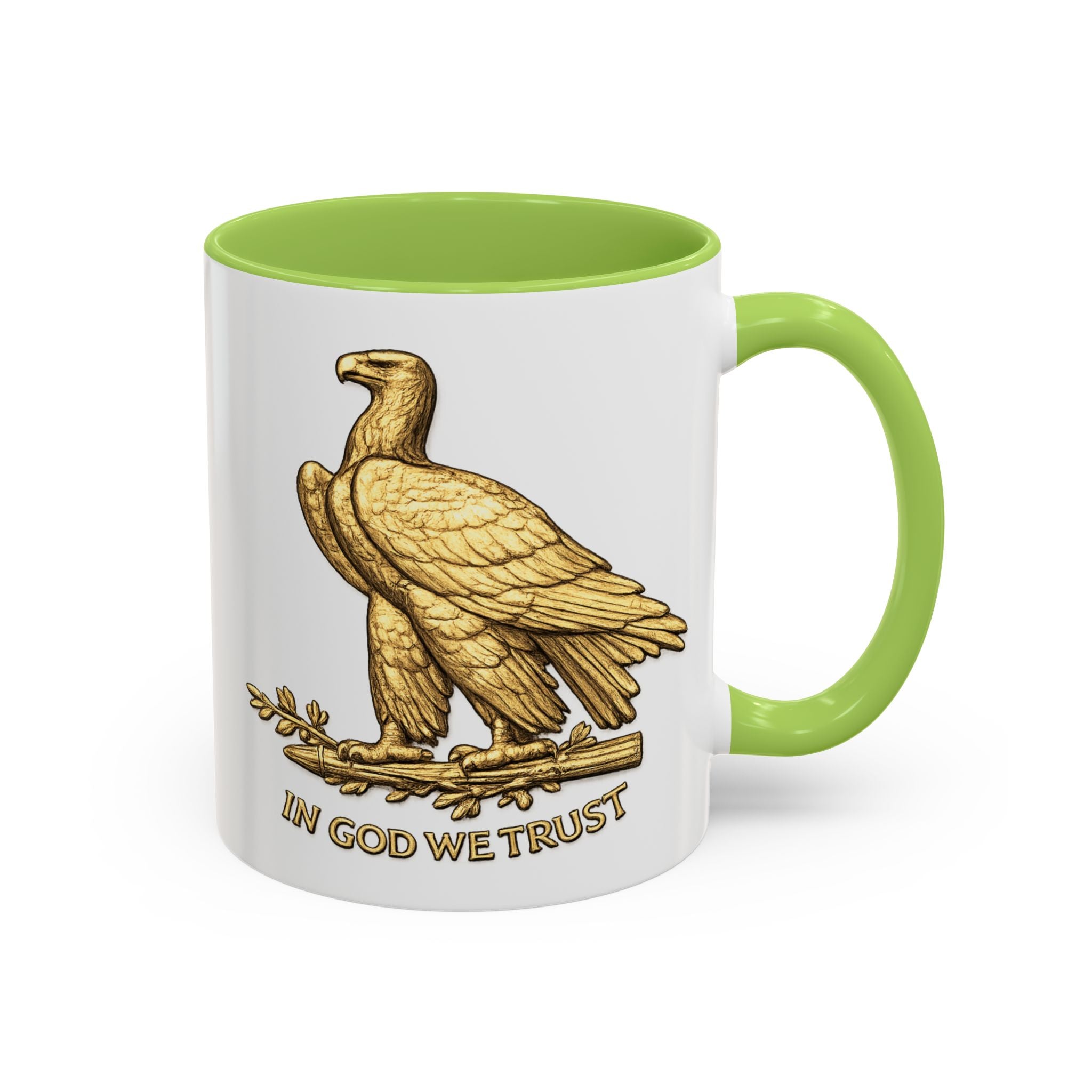 Gold Eagle "In God We Trust" Accent Coffee Mug