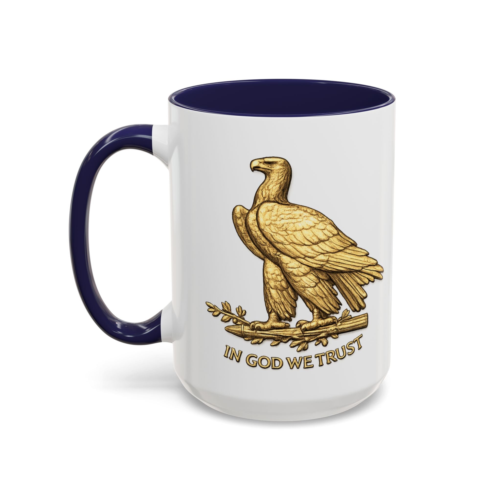 Gold Eagle "In God We Trust" Accent Coffee Mug