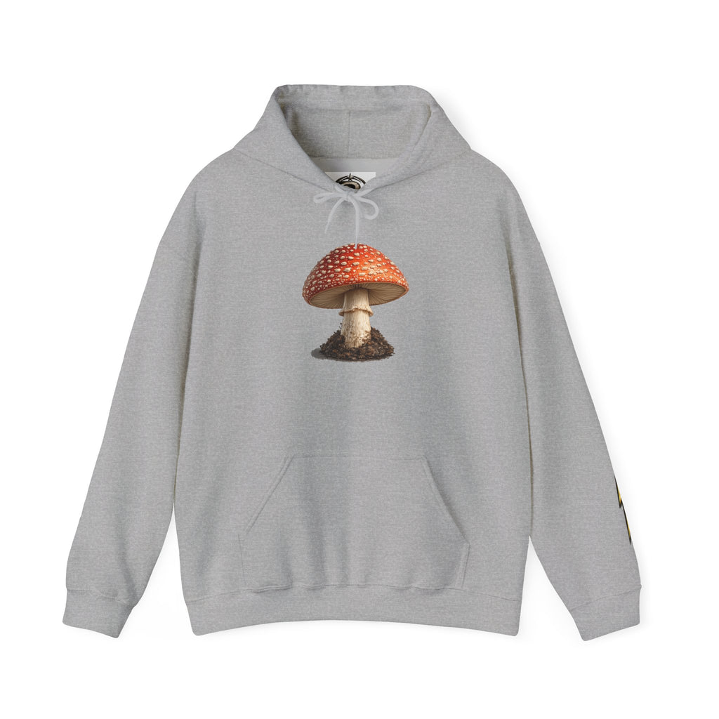 Mushroom Hoodie — Vintage Fly Agaric Fungi Graphic Pullover