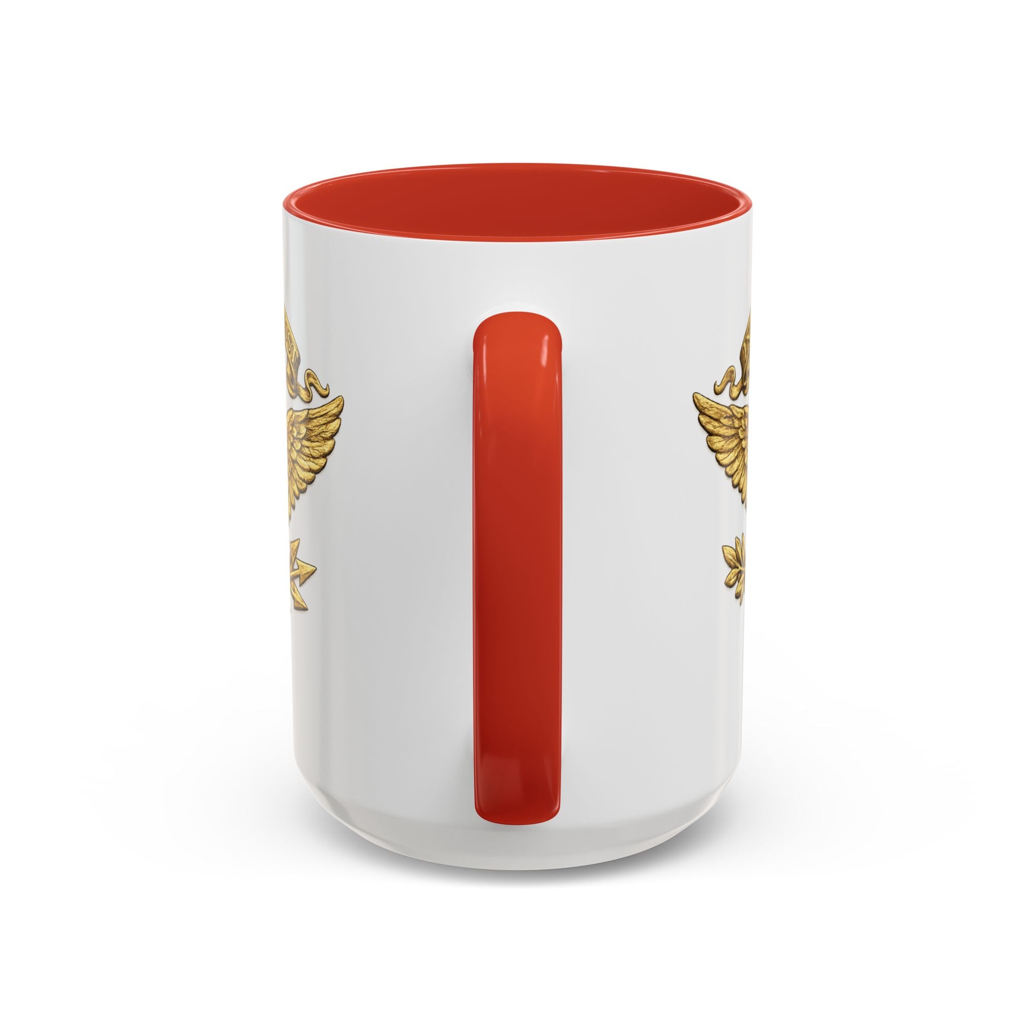 Gold Eagle 'In God We Trust' Accent Coffee Mug — Patriotic 11/15oz