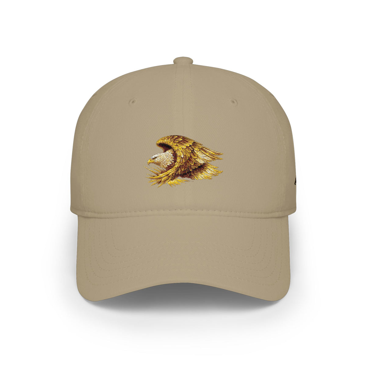 Gold Roaring Eagle Cap — Low Profile Baseball Hat