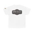 T-Shirt — "Iron Clad" Industrial Metal Logo Tee