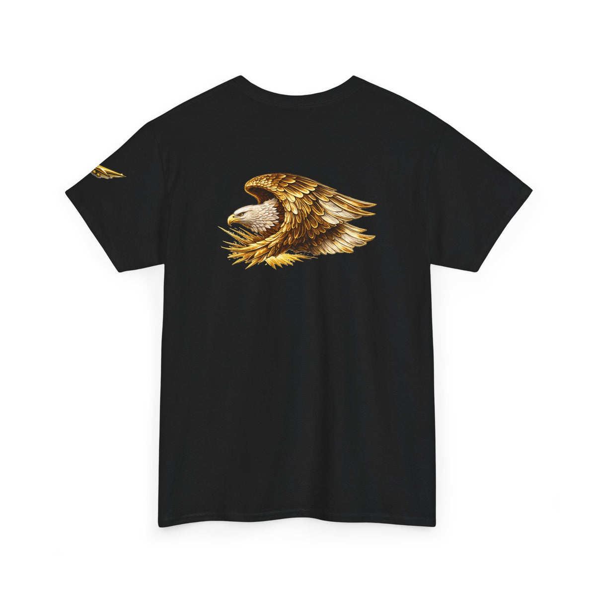Eagle Illustration Tee — Vintage Golden Bald Eagle Graphic T-Shirt