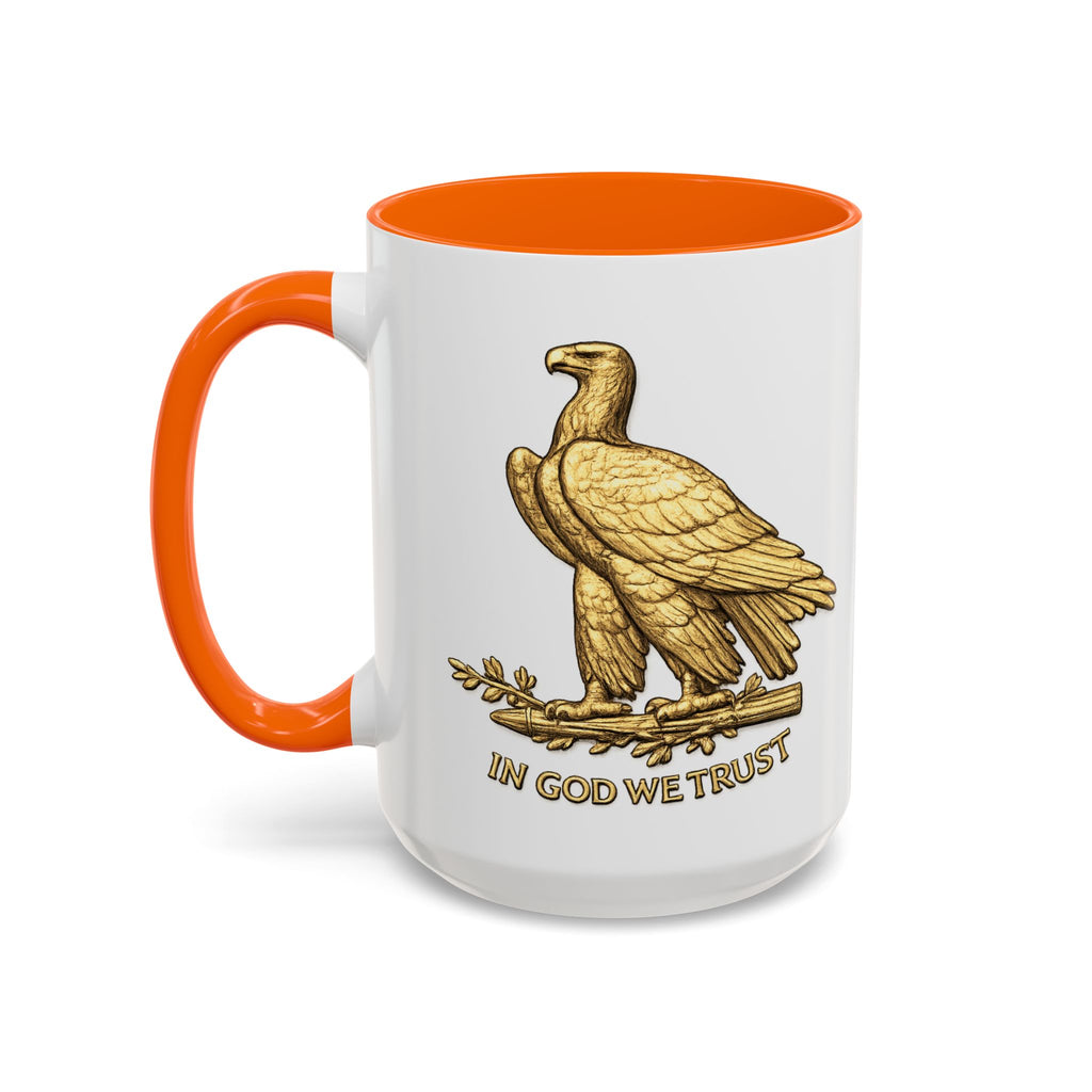 Gold Eagle "In God We Trust" Accent Coffee Mug