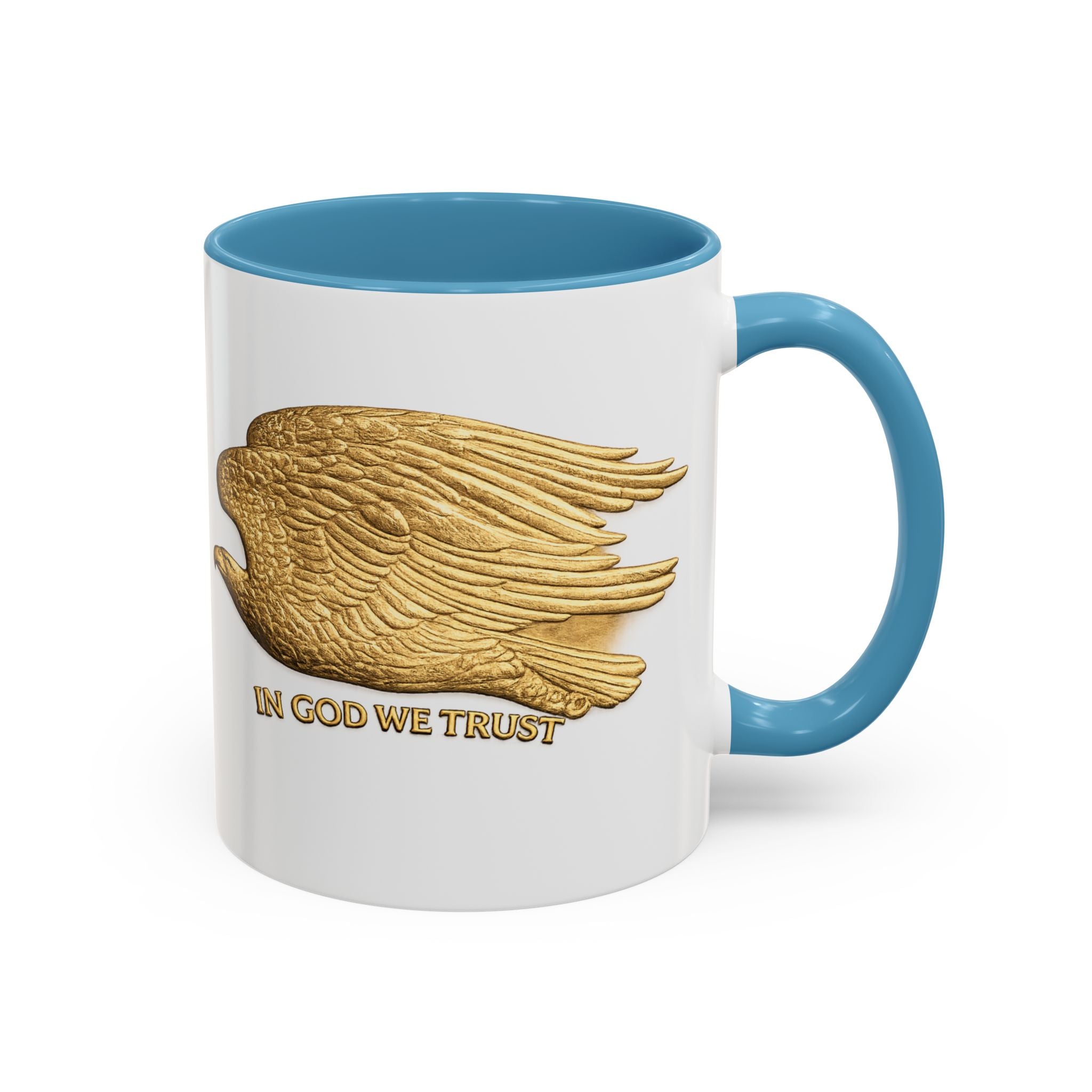 Gold Eagle "In God We Trust" Accent Coffee Mug