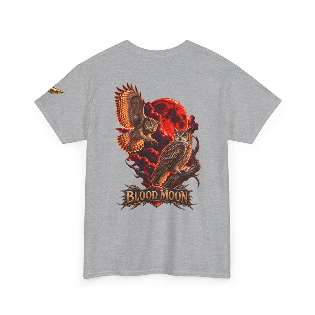 T-Shirt — 'Blood Moon' Owl Graphic Tee