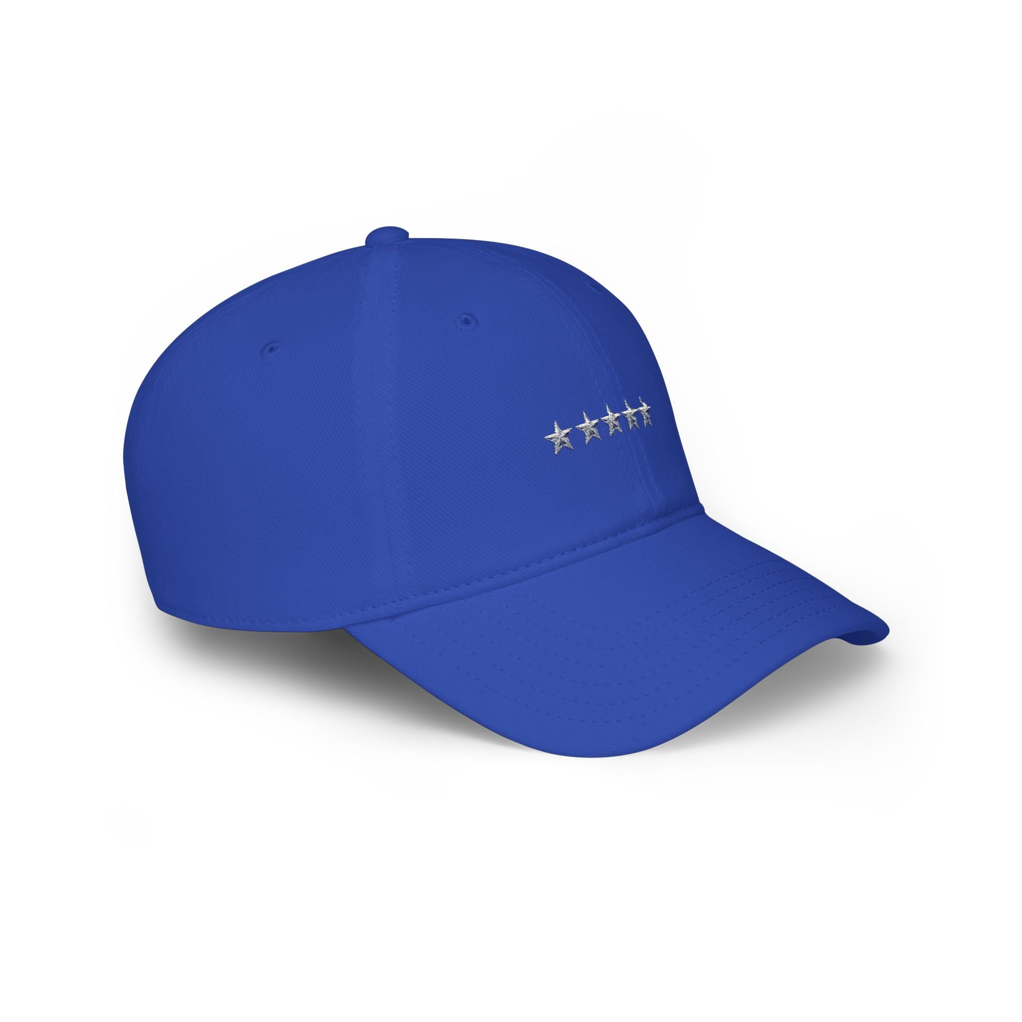 Low Profile Cap with Five Stars Embroidery – Patriotic Baseball Hat