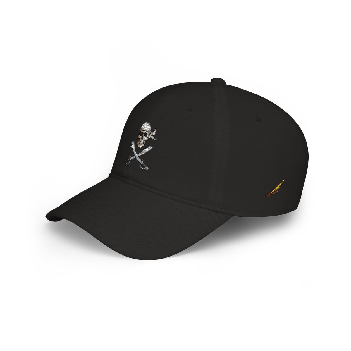 Skull & Crossbones Low Profile Baseball Cap – Pirate Hat