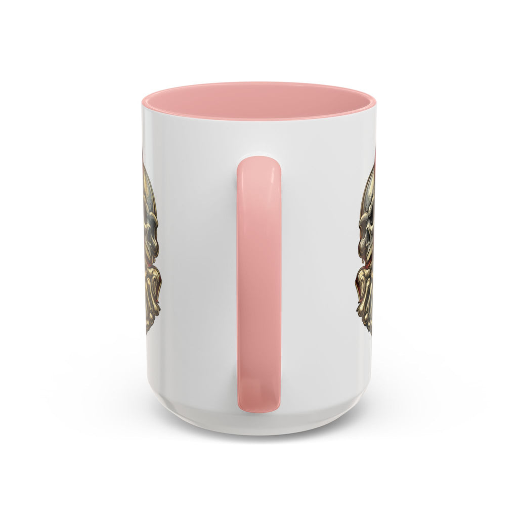 Devil Skull Accent Coffee Mug – Gothic Demon Skull Design (11/15 oz)