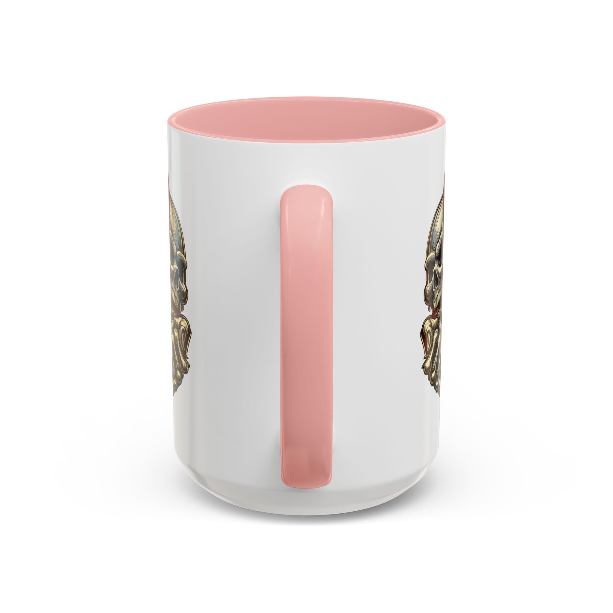 Devil Skull Accent Coffee Mug – Gothic Demon Skull Design (11/15 oz)