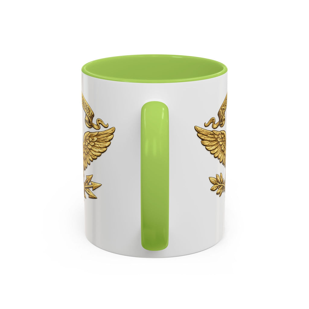 Gold Eagle 'In God We Trust' Accent Coffee Mug — Patriotic 11/15oz