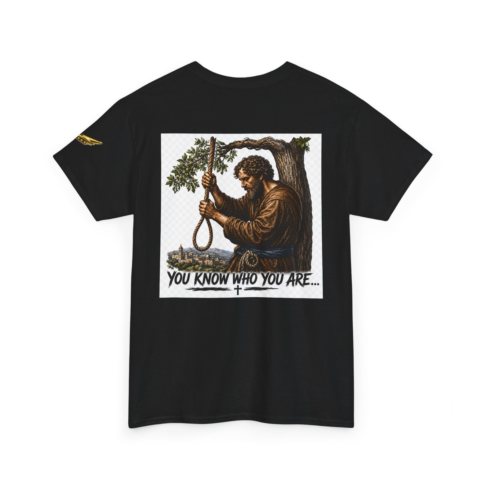 T‑Shirt — 'You Know Who You Are' Vintage Hangman Judas Graphic Tee