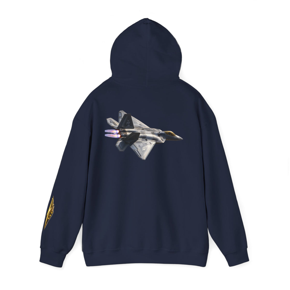 F-22 Raptor Jet Hoodie — Military Aircraft Pilot Flight Sweatshirt
