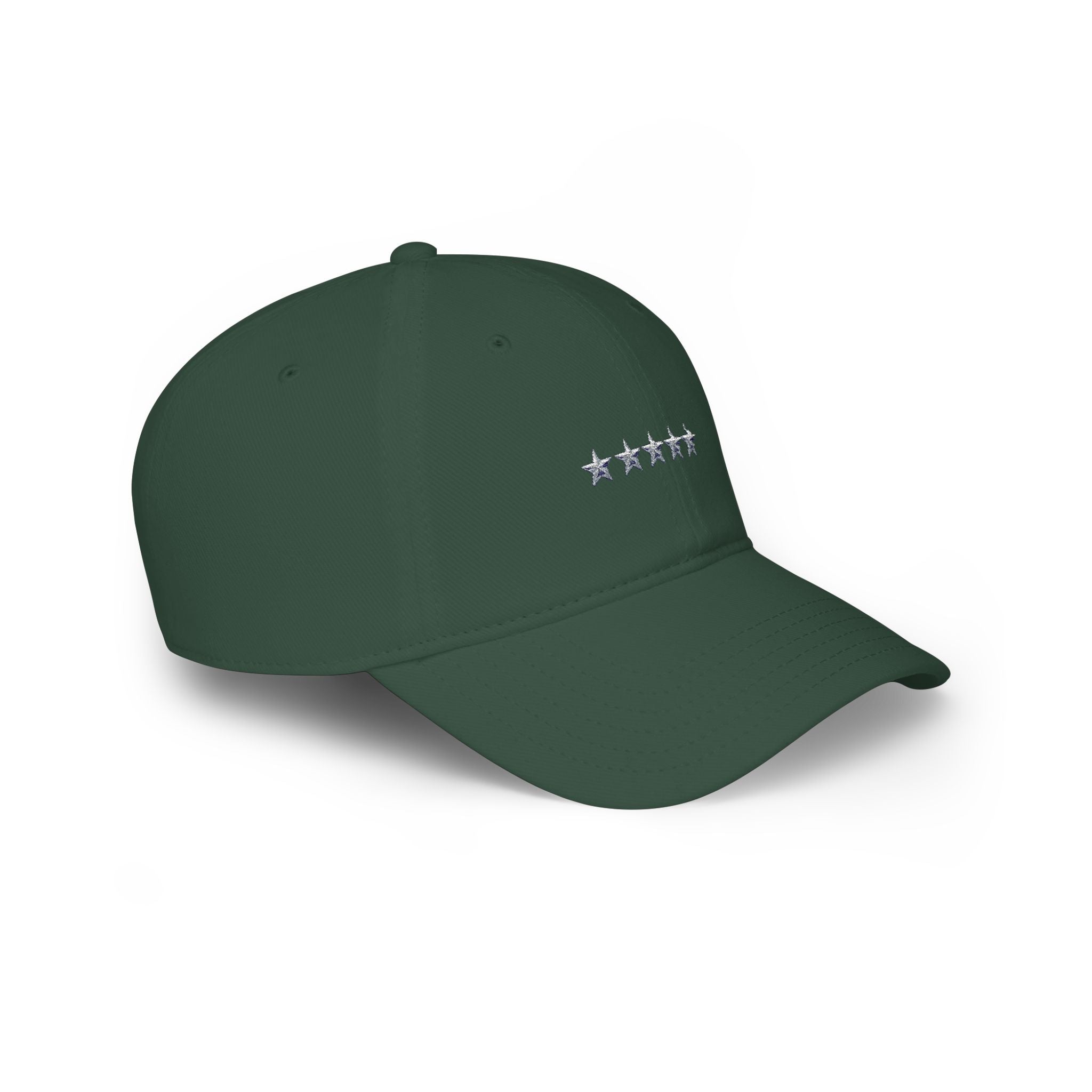 Low Profile Cap with Five Stars Embroidery – Patriotic Baseball Hat