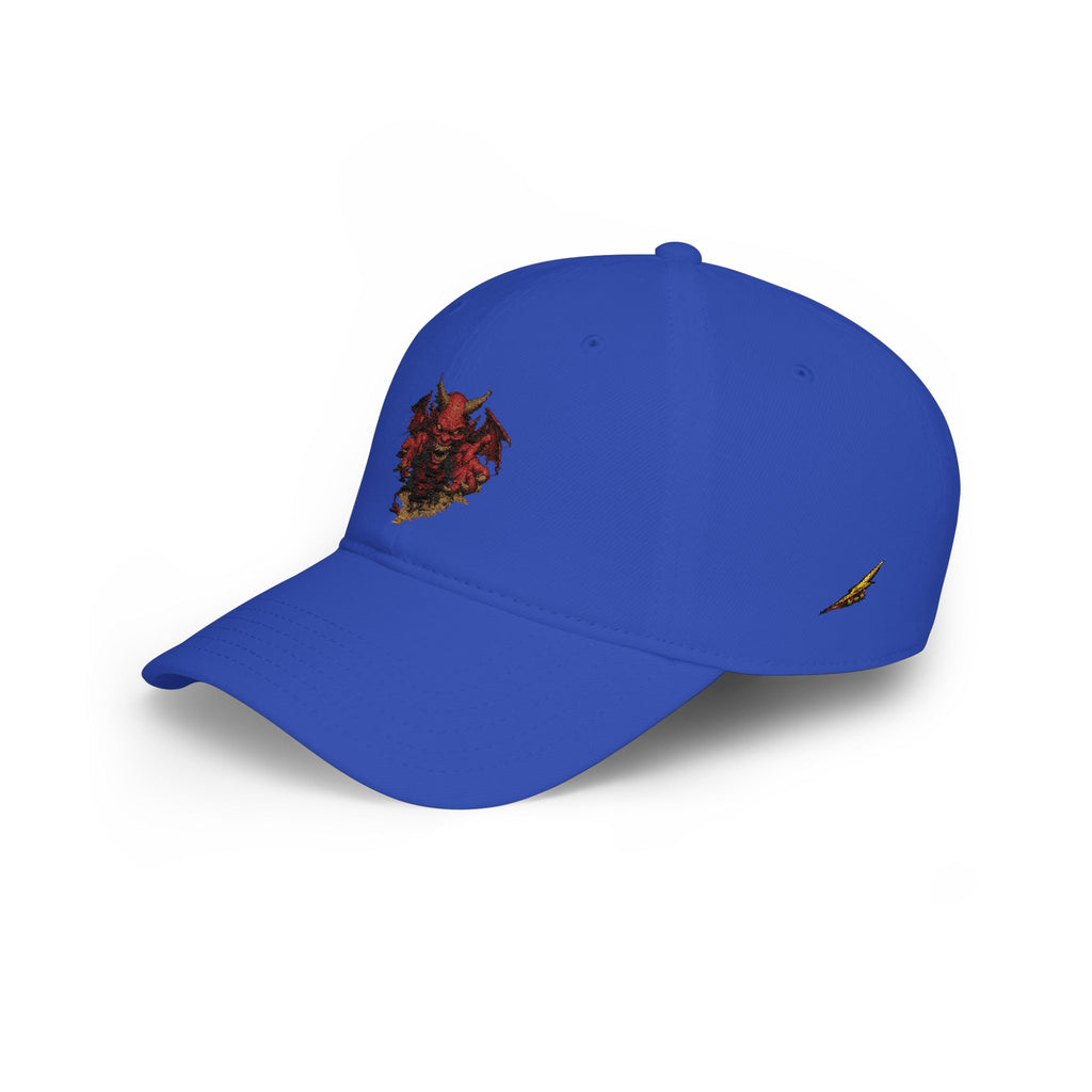 Devil Skull Embroidered Evil Baseball Cap - Low-Profile Hat