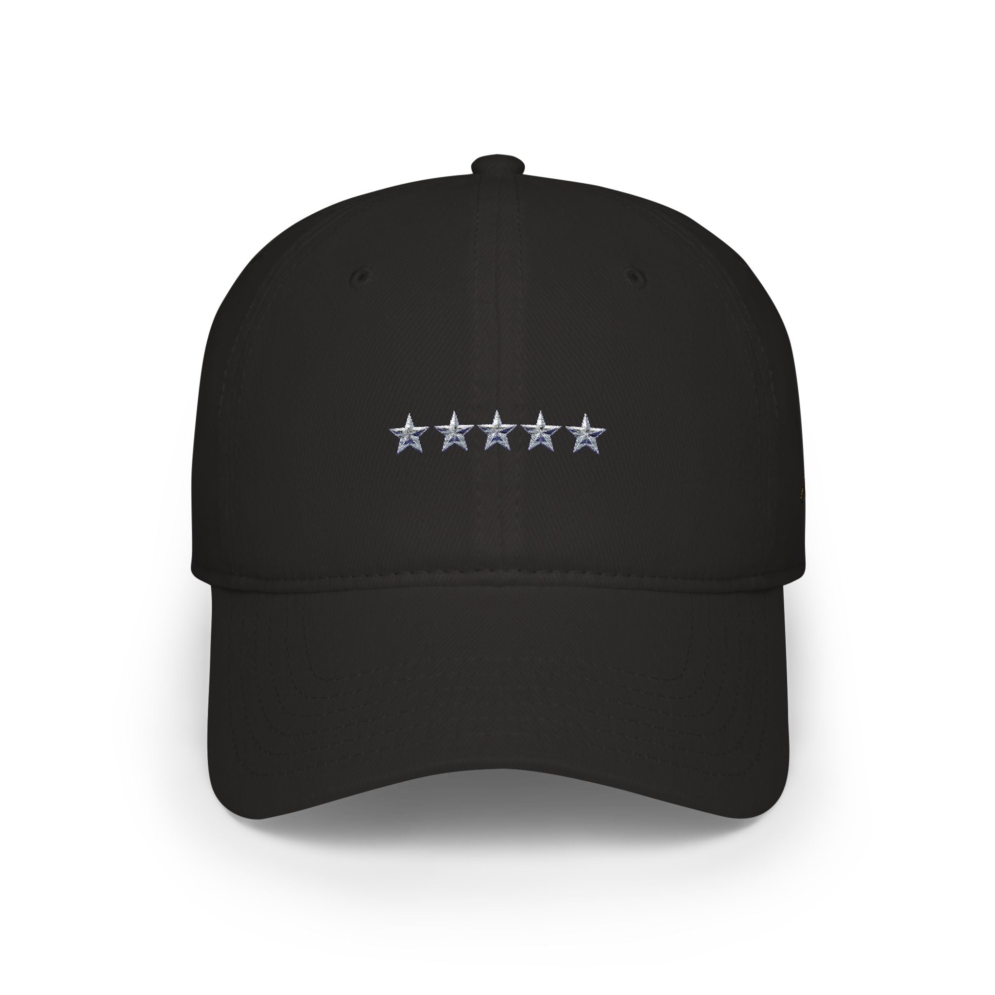 Low Profile Cap with Five Stars Embroidery – Patriotic Baseball Hat