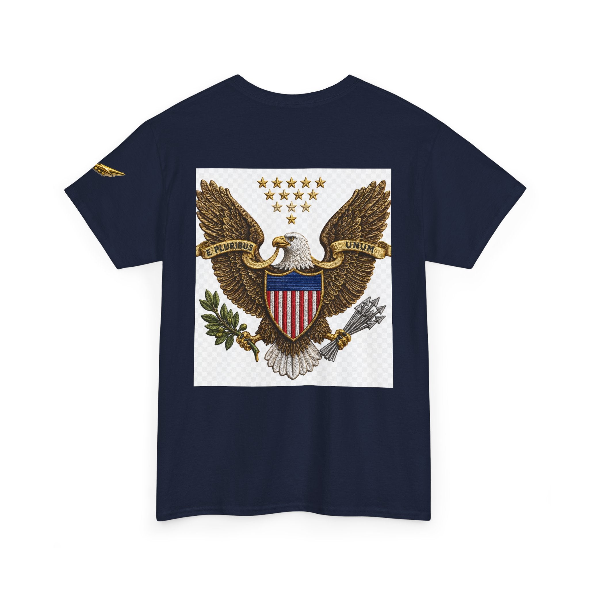 T-Shirt — Vintage American Eagle Graphic Tee with Shield & Stars