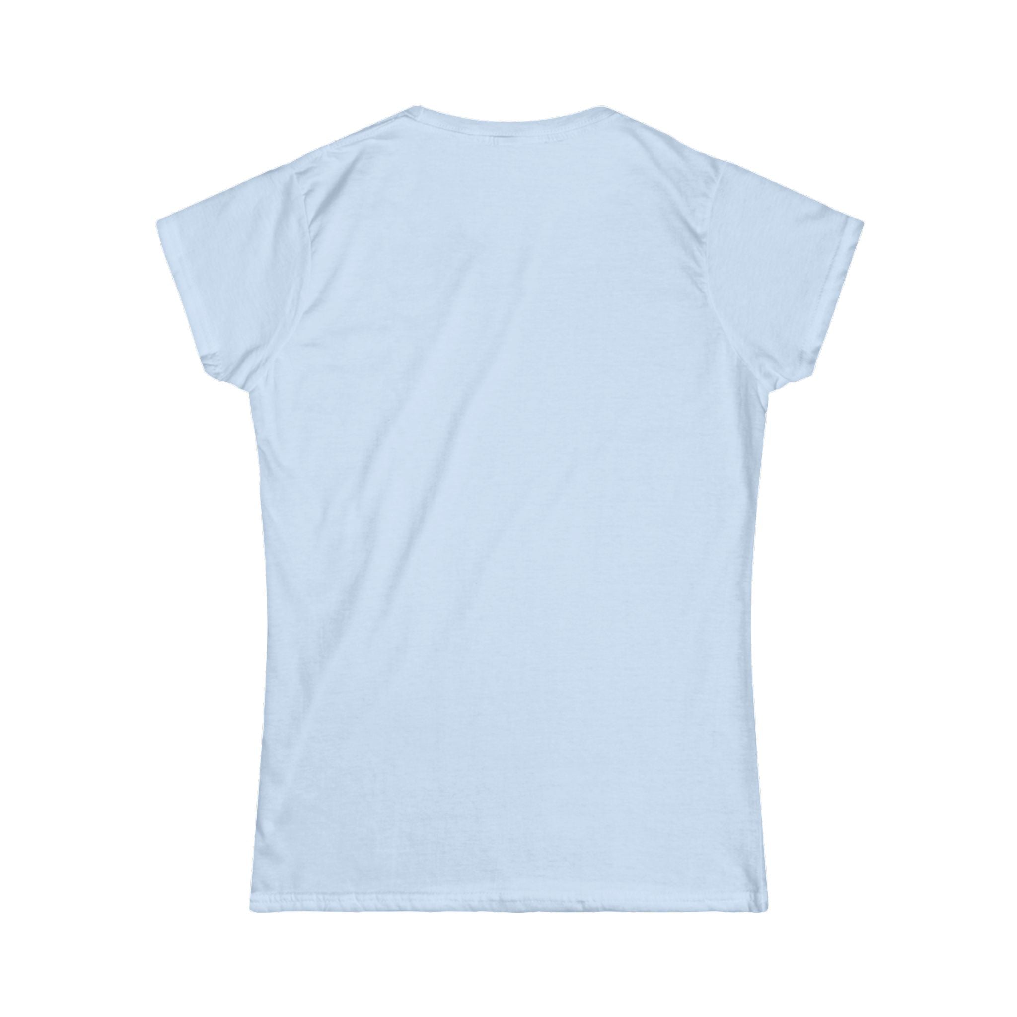 Women's Softstyle Tee — 'Eyes Up Here' Minimal Graphic Shirt