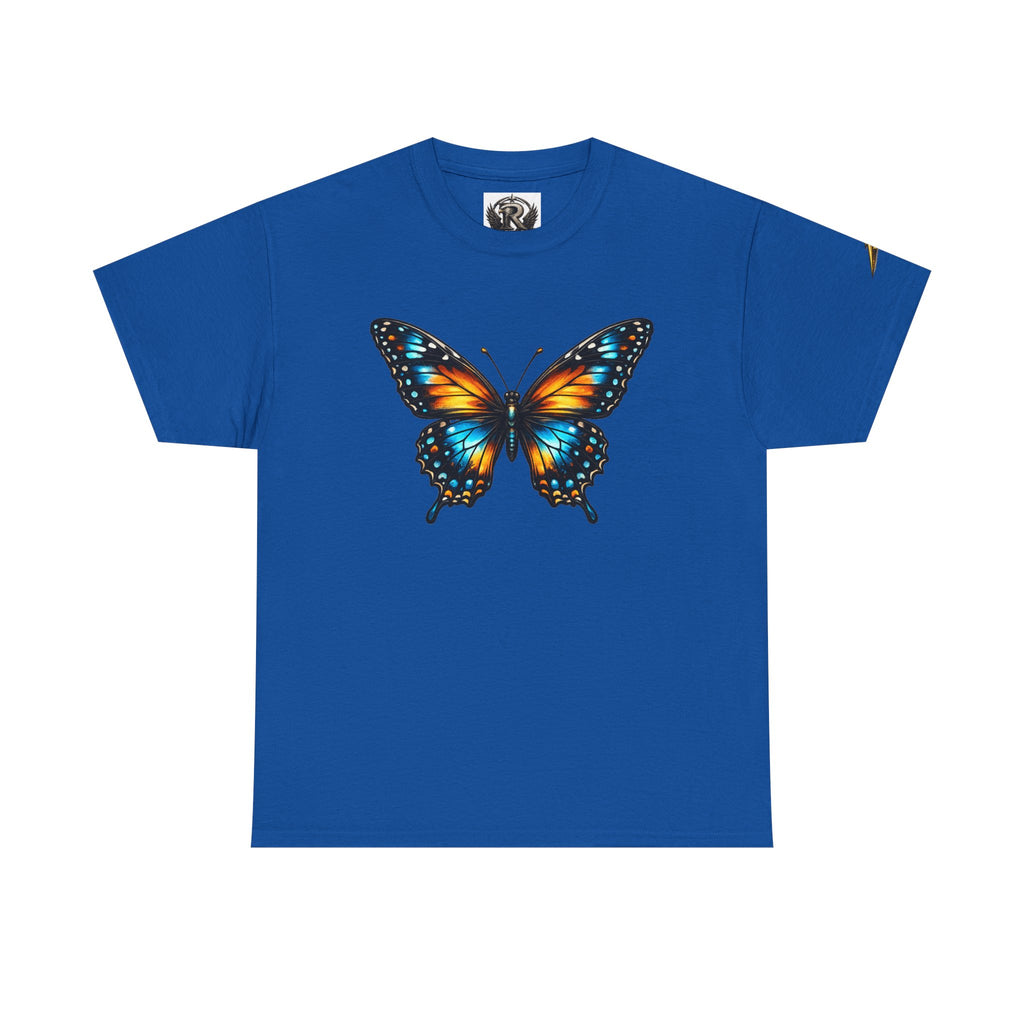 Butterfly Graphic Tee — Vibrant Monarch-Inspired Chest Print