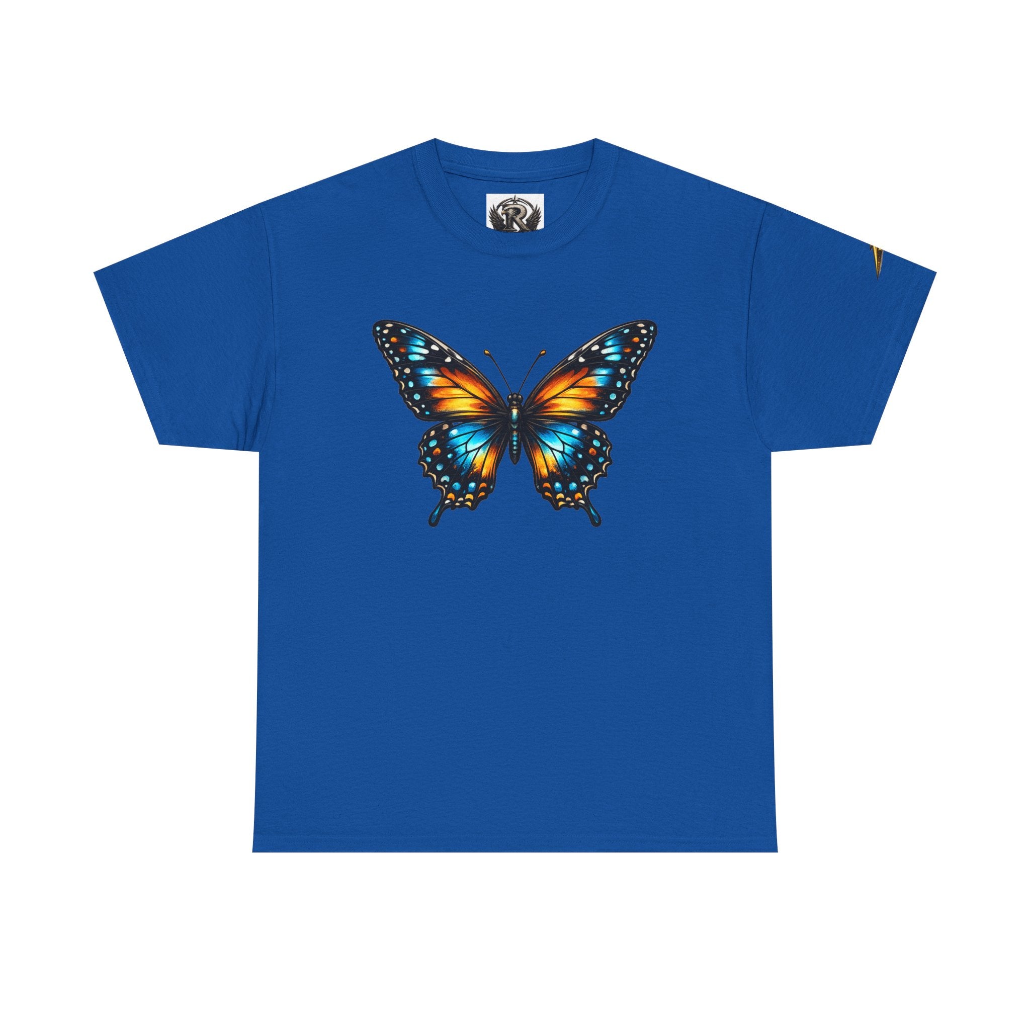 Butterfly Graphic Tee — Vibrant Monarch-Inspired Chest Print