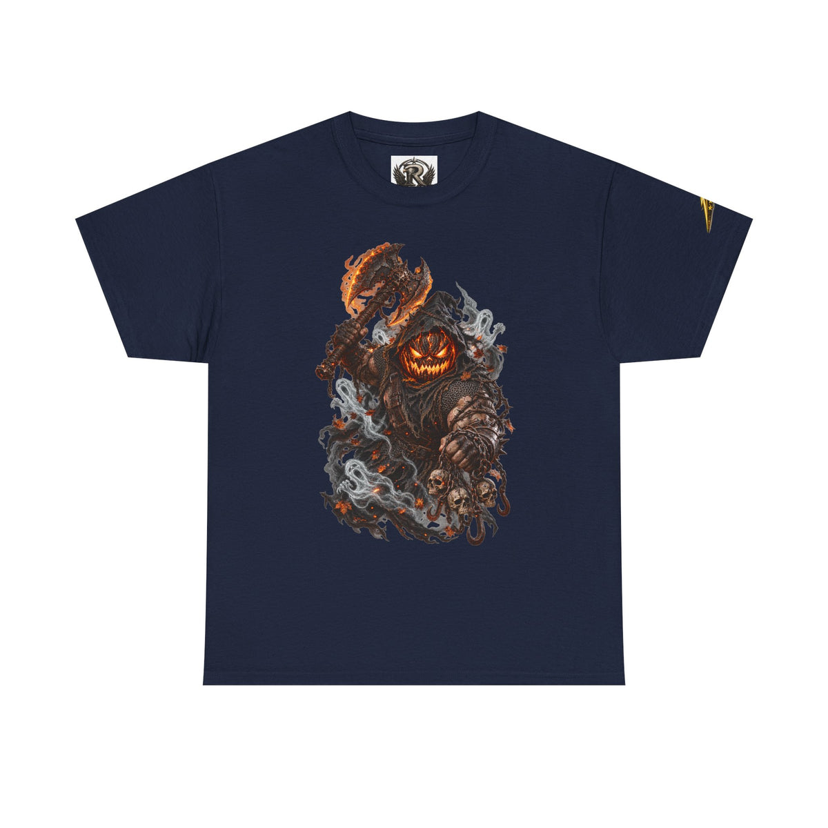 Pumpkin Scarecrow Tee — Spooky Halloween Jack-O'-Lantern Graphic T-Shirt