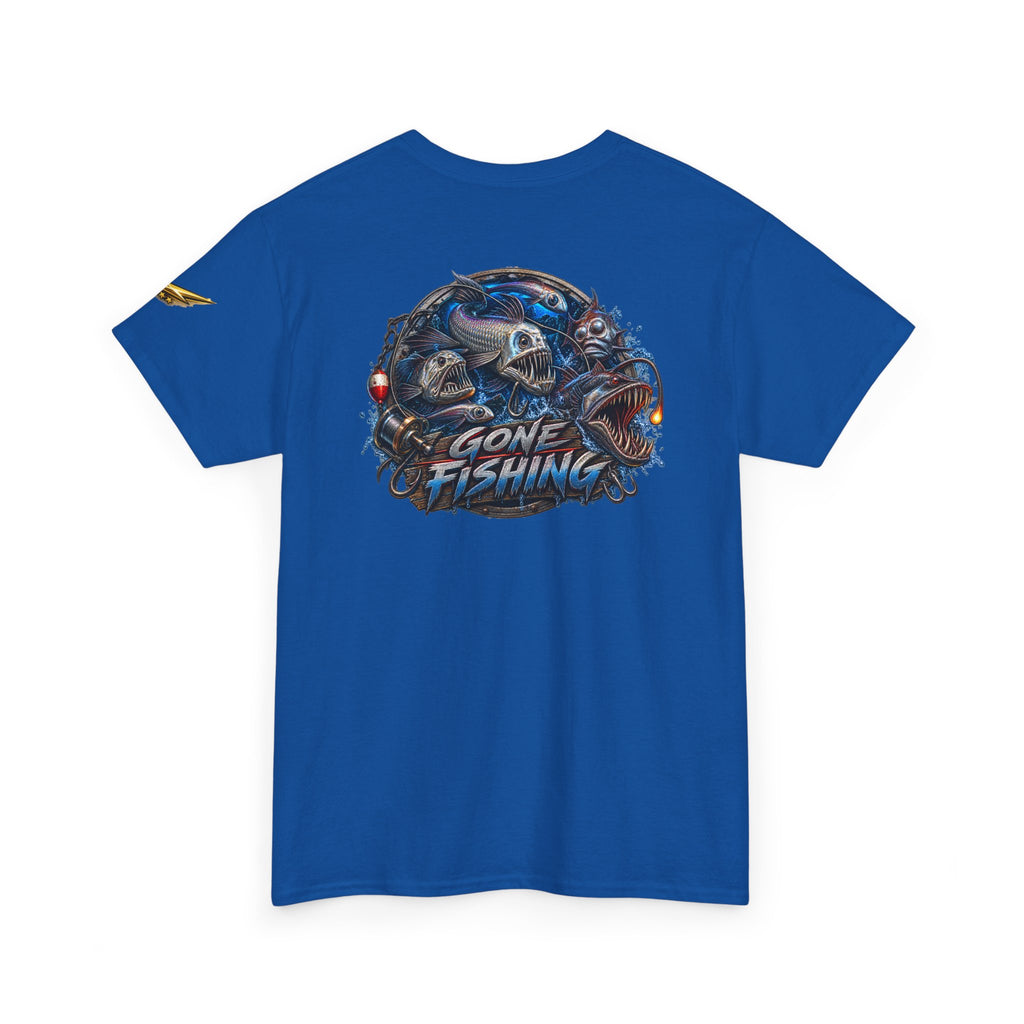 Fishing Tee — "Gone Fishing" Graphic T-Shirt