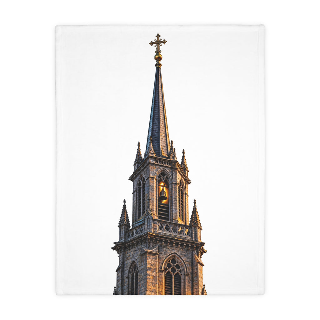 Church Steeple Velveteen Microfiber Blanket — Relentless Logo Two-Sided Throw