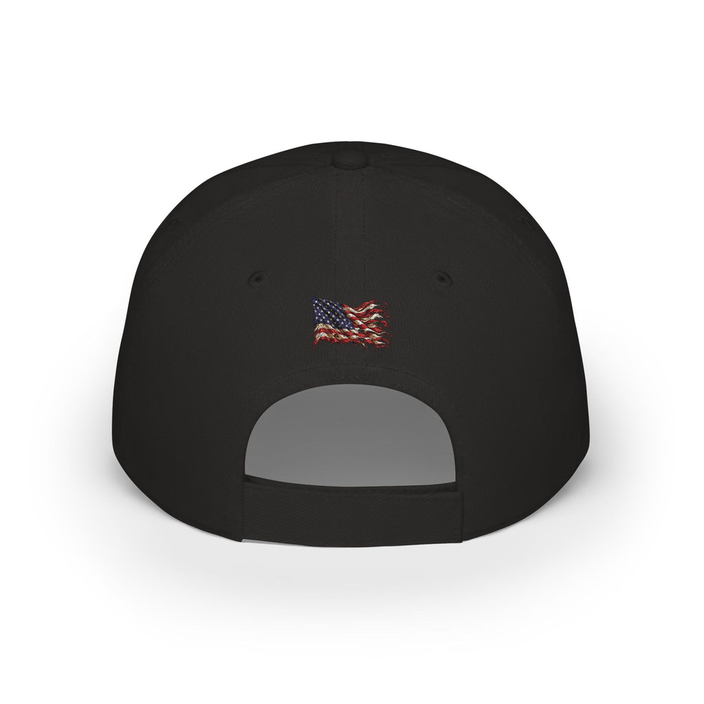 Broke & Retired Low Profile Baseball Cap – Funny Retirement Hat with American Flag Accent