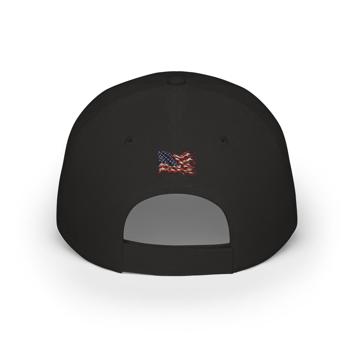 Broke & Retired Low Profile Baseball Cap – Funny Retirement Hat with American Flag Accent