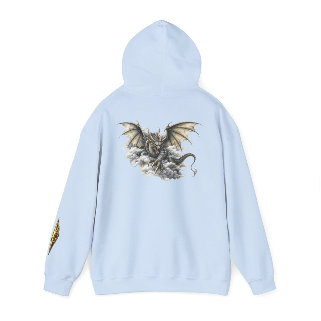 Dragon Cloud Hoodie — Fantasy Dragon Back Graphic Sweatshirt