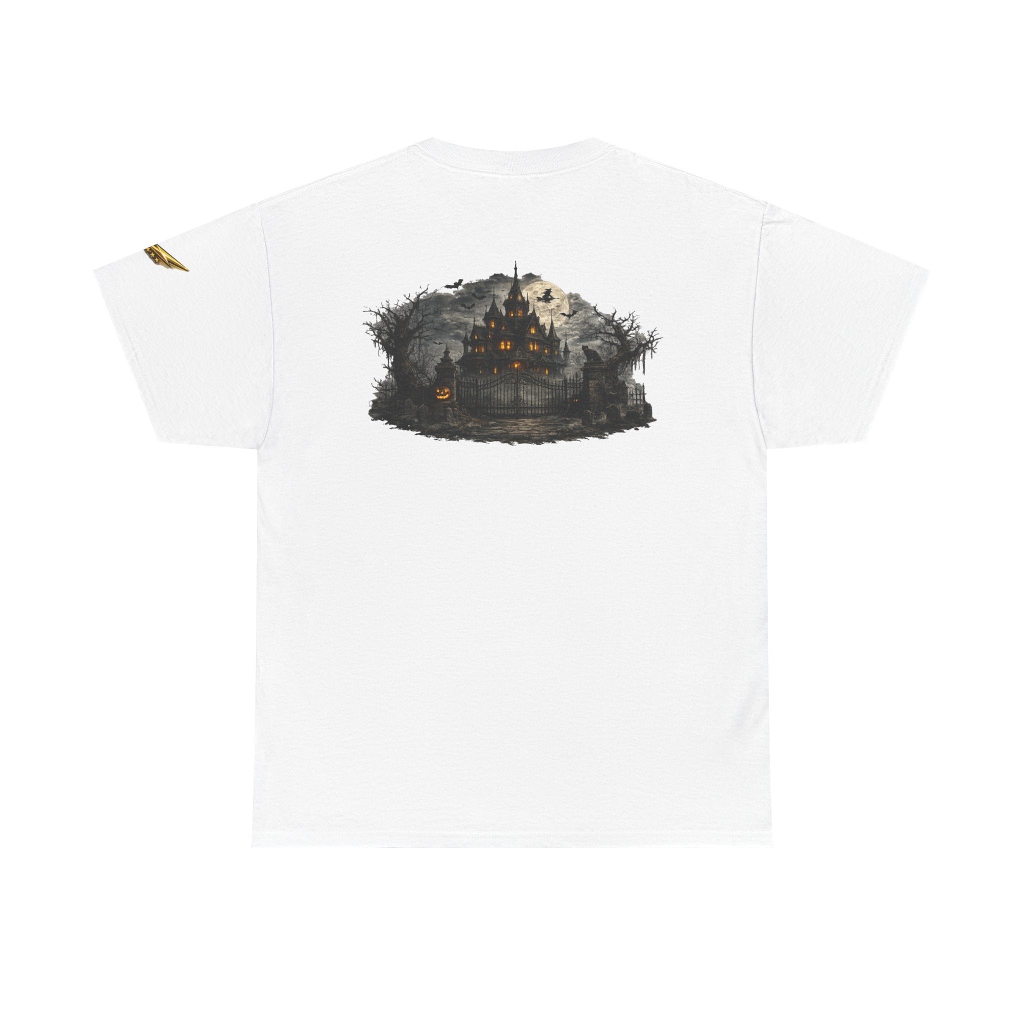 Haunted Mansion Tee — Spooky Gothic Castle Graphic T-Shirt