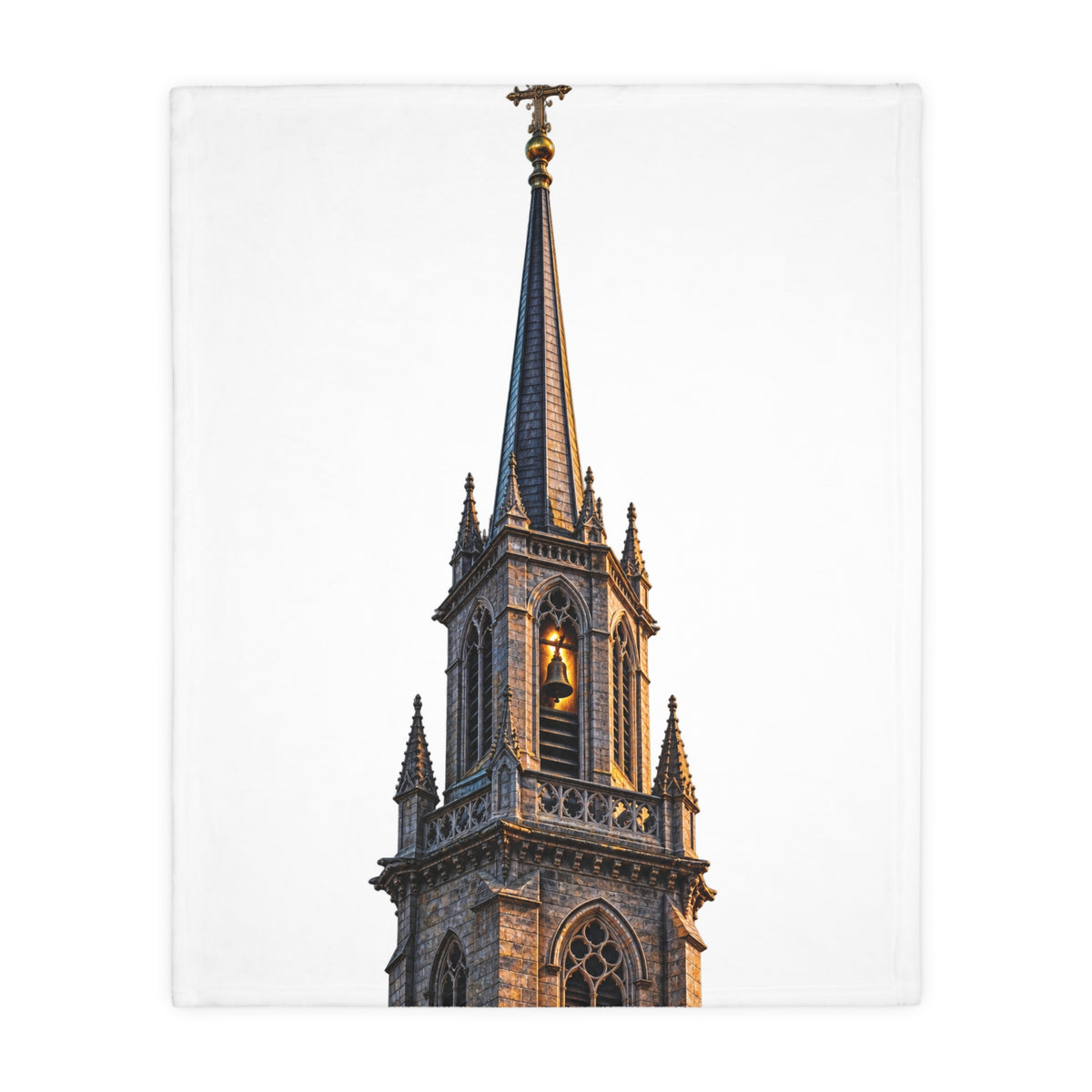 Church Steeple Velveteen Microfiber Blanket — Relentless Logo Two-Sided Throw
