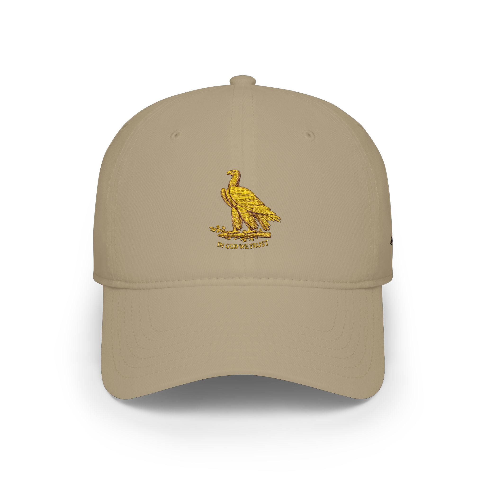 Low Profile Cap with Gold Eagle Embroidery — Patriot Vintage Baseball Hat