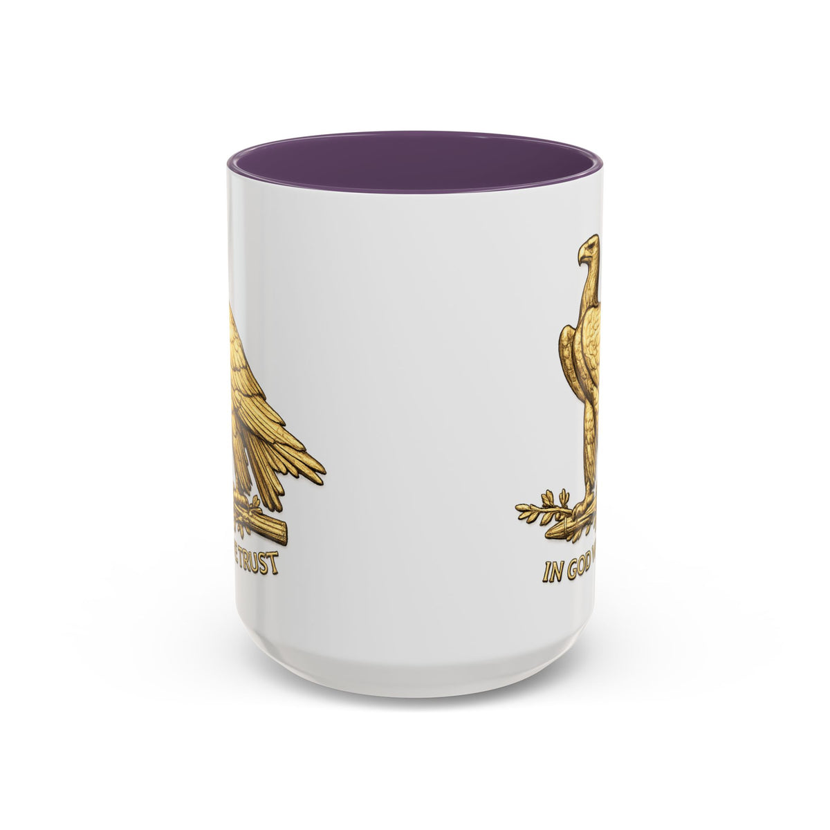 Gold Eagle "In God We Trust" Accent Coffee Mug