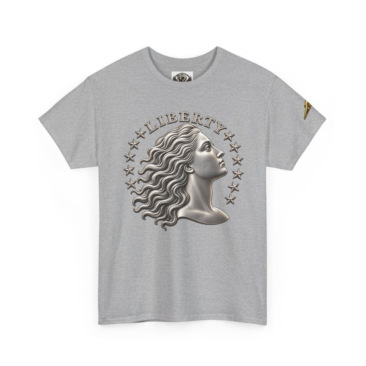 Liberty Eagle T-Shirt — Vintage Liberty Head & Soaring Eagle Graphic Tee