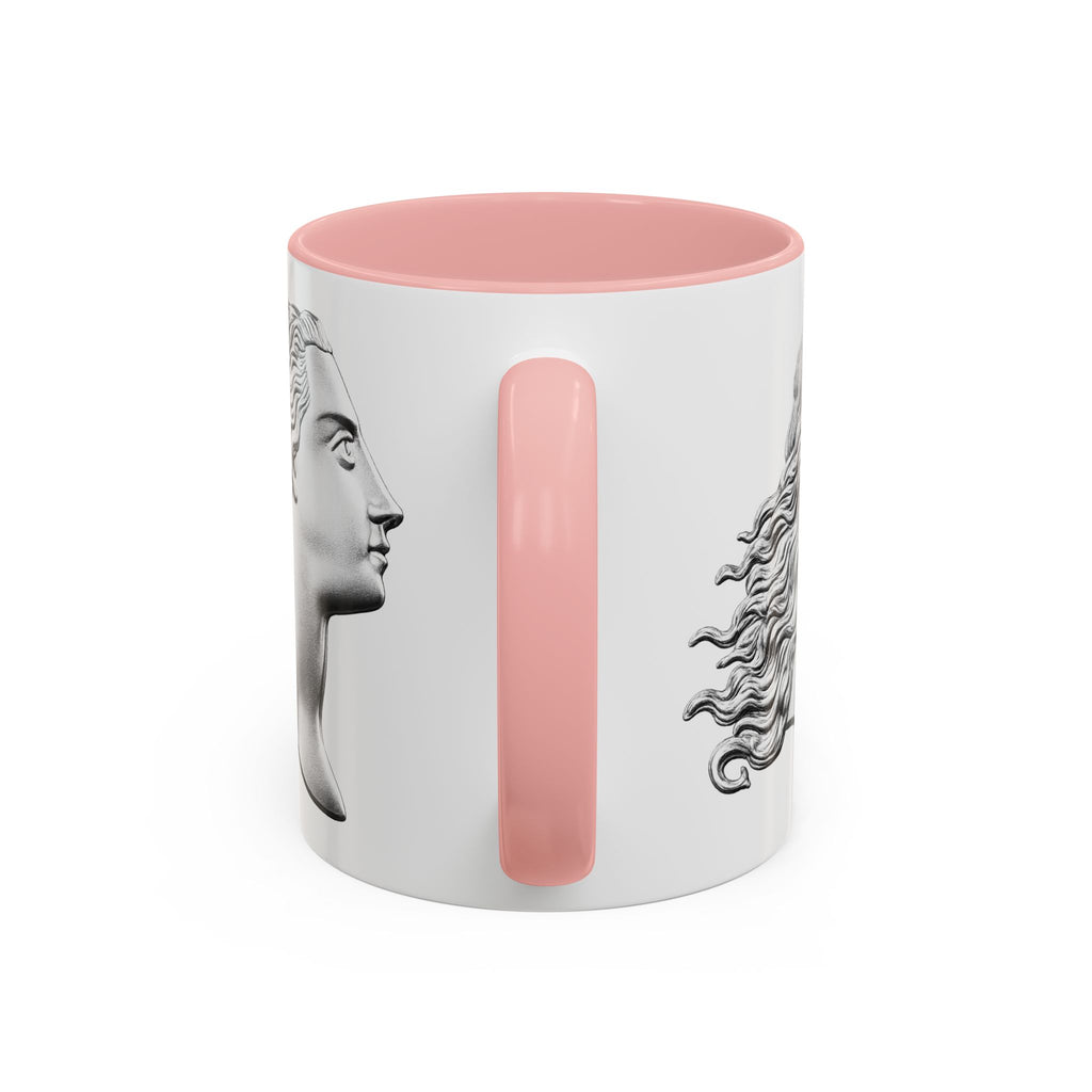 Sculpted Profile Accent Coffee Mug — Classical Bust Design (11/15 oz)