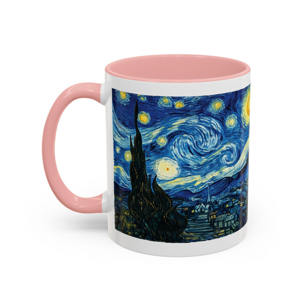 Starry Night Accent Coffee Mug — Van Gogh Style Night Sky Coffee Cup (11/15oz)