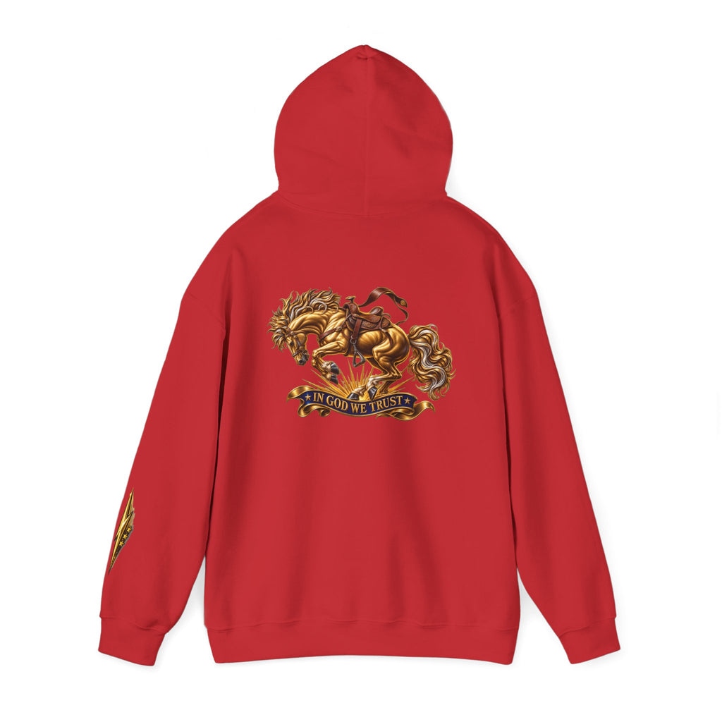 Golden Horse Hoodie — Regal Graphic Sweatshirt