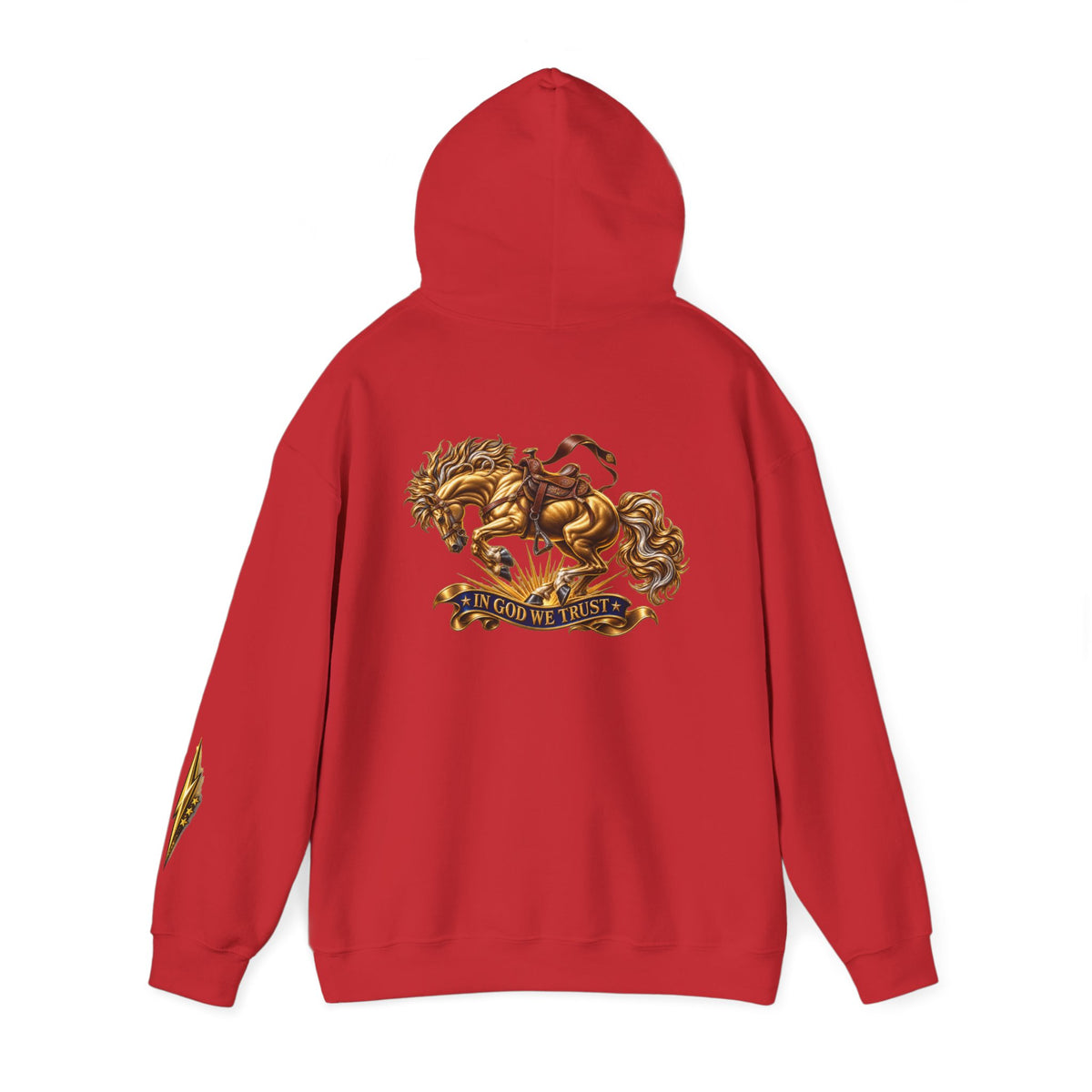 Golden Horse Hoodie — Regal Graphic Sweatshirt