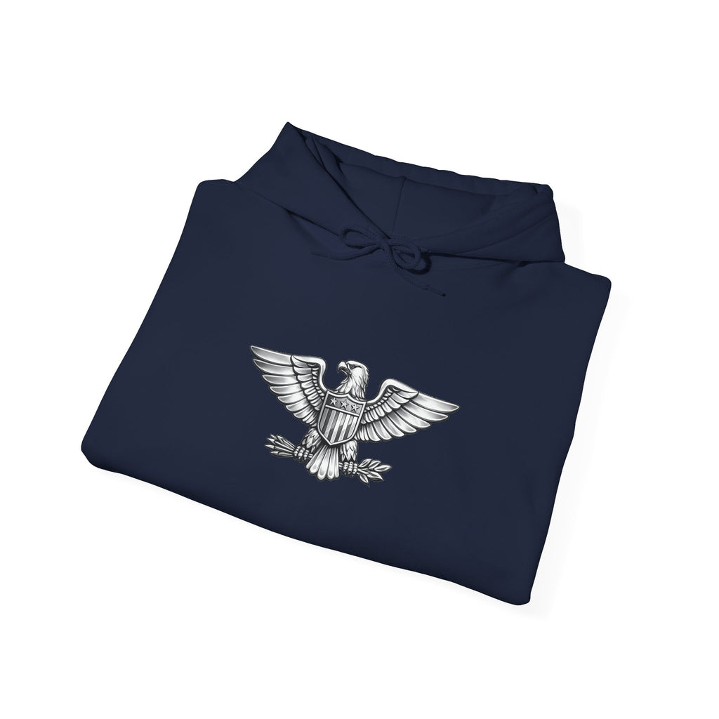 Eagle Emblem Hoodie — Classic Vintage Eagle Chest & Sleeve Graphic