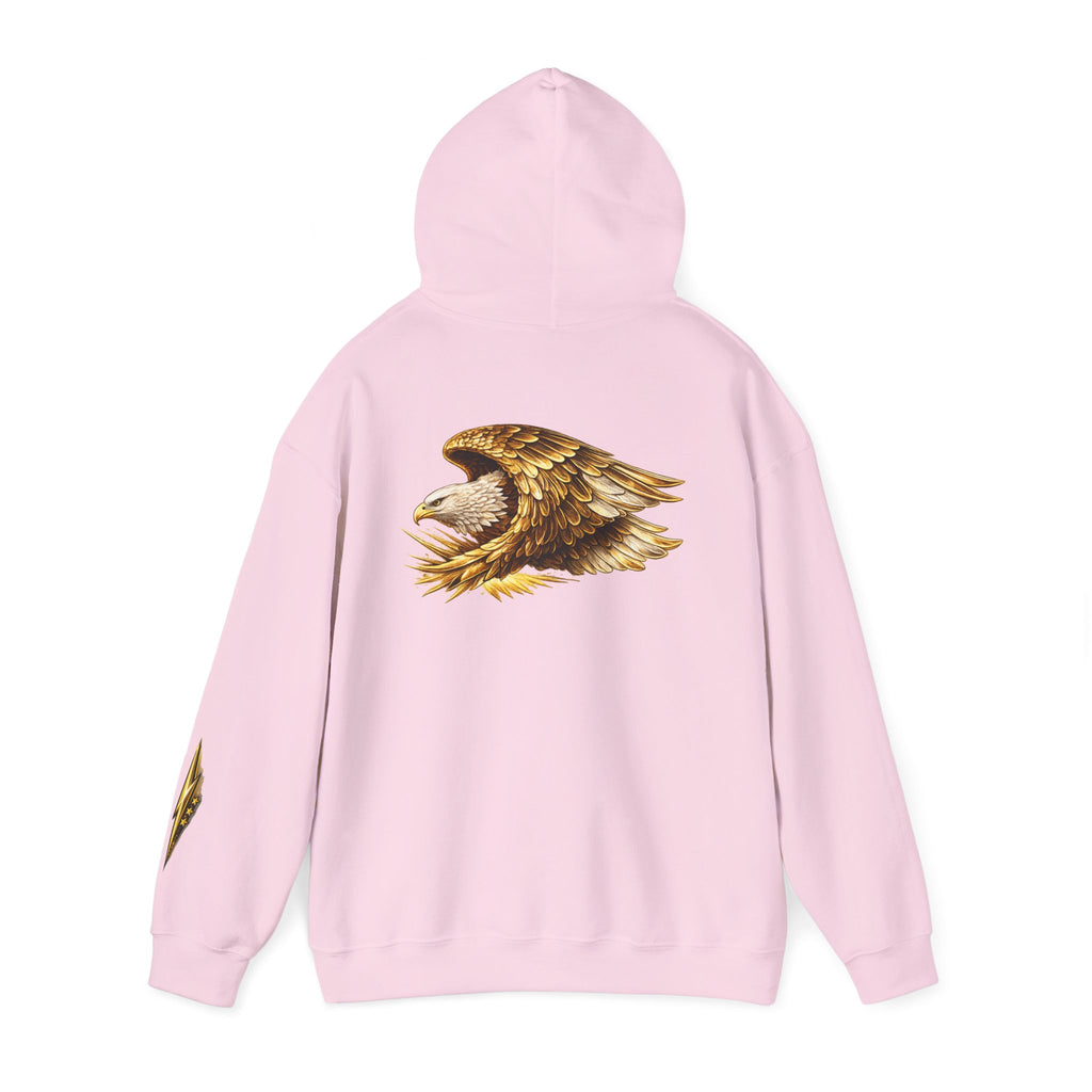 Eagle Wings Hoodie — Golden Bald Eagle Graphic Pullover