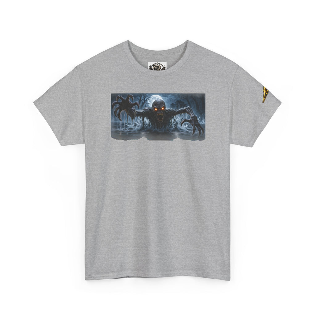Horror Night Graphic Tee — Creepy Demon Design