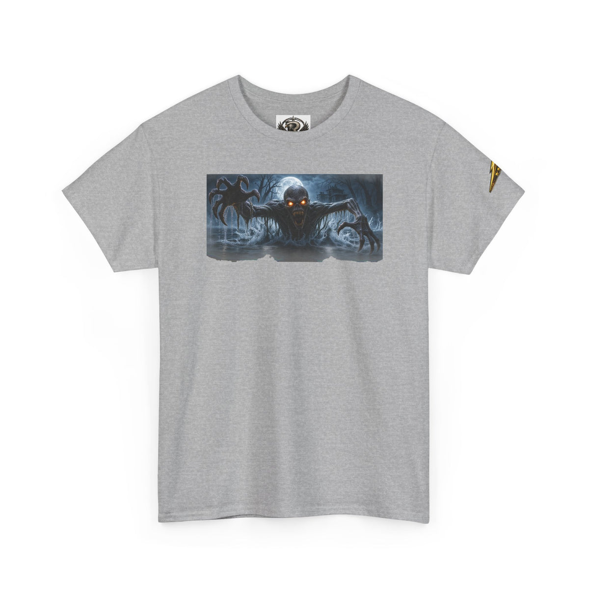 Horror Night Graphic Tee — Creepy Demon Design